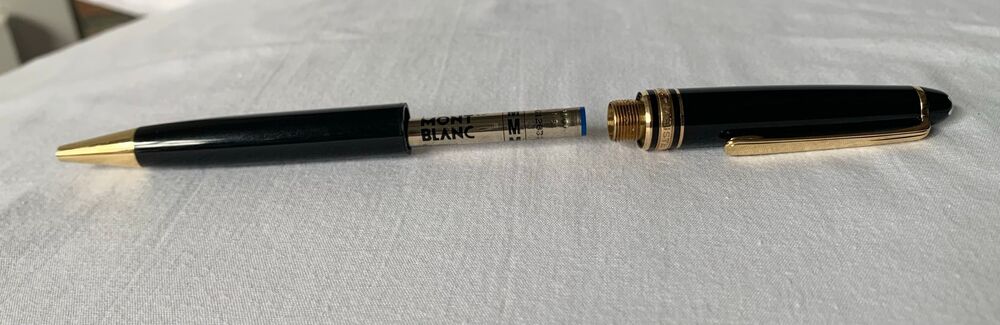 Vtg Montblanc Meisterstuck Black Gold LeGrand Ballpoint Pen GERMANY - Picture 7 of 8